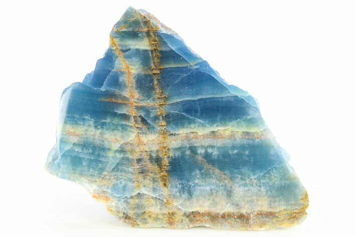 Polished Blue Calcite Slab - Argentina #264740